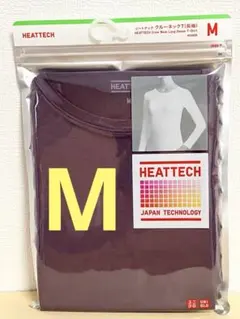 ユニクロ　ヒートテッククルーネックT 長袖　パープル　 Mサイズ