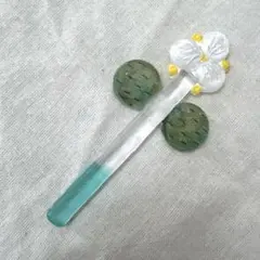 安達知江　切り花　ガラス　作家　新品