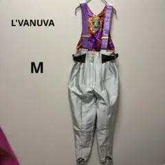 ラベニュー　スキーウェア オーバーオール シルバー ビブパンツ　カラフル　ミズノのサムネイル