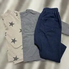 90cmロンT2枚　ズボン1枚　まとめ売り