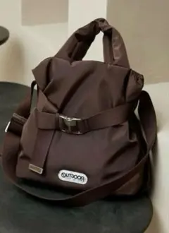 OUTDOOR PRODUCTS 2wayベルトトートバック M ブラウン