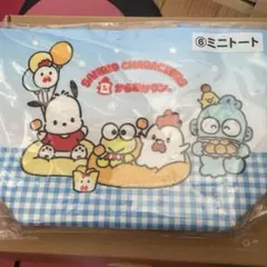 サンリオ当たりくじ　ローソンコラボ　からあげくん　ミニトート　ハンギョドン