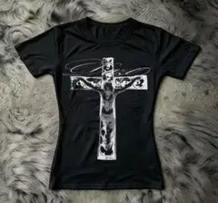 00s archive Y2K ホワイト Tシャツ 十字架 - メルカリ