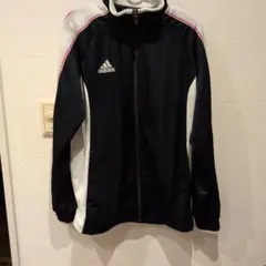 adidas ストライプジャージ 紺/白