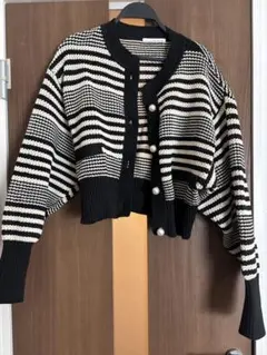 Elencare due ストライプ カーディガン