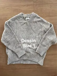 Dessin ベージュ ニットセーター 長袖