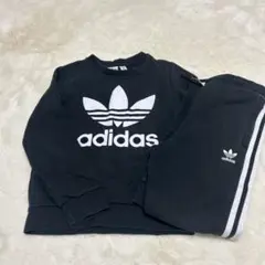 adidas 黒 ジャージセット 120