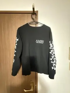 美品】AMIRI ロンT ハートロゴ 袖ロゴ 長袖 カットソー ホワイト