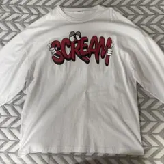 WEGO Screamプリント 長袖Tシャツ Mサイズ