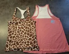 ミカノ　フィットネス　エアロビクス　タンクトップ2枚セット