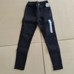新品未使用 GU ブラック ロングパンツ 130
