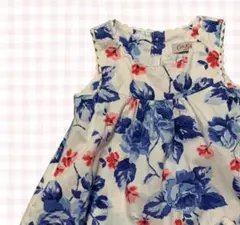 美品⭐︎Cath Kids 60cmワンピース⭐︎花柄 フラワー／ヨーロッパのサムネイル