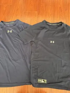 アンダーアーマー アンダーシャツ 2枚セット MDネイビー 半袖