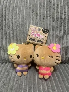 ハローキティ ぬいぐるみキーホルダー 2個セット