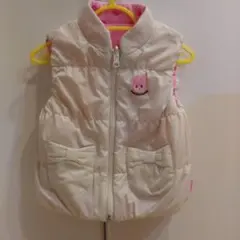 再度値下げしました！　ミキハウス　ベスト　リバーシブル　80㎝