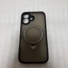 マジックジョン iPhone16用ケース　リング付き　ブラック