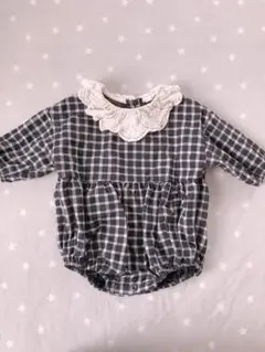 bebeholic チェックロンパース