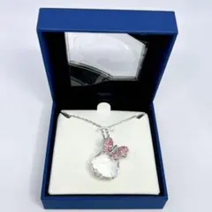 SWAROVSKIスワロフスキー ピンクハートバタフライ クリスタル ネックレス