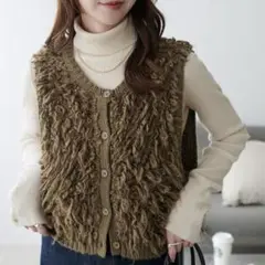 Discoat ループヤーン前後2WAYベスト