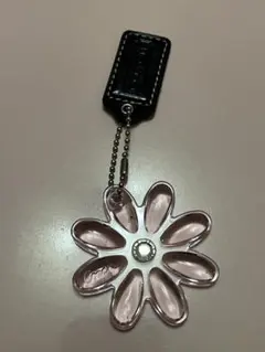 コーチ COACH フラワーモチーフ チャーム キーホルダー