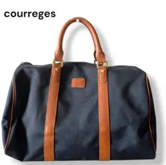 courreges　クレージュ　ボストンバッグ　ナイロン系　ネイビー　容量◎のサムネイル