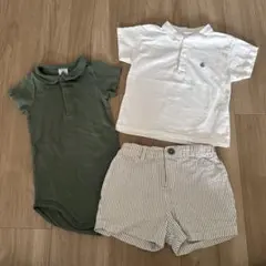プチバトー　３点セット　24m/86㎝　男の子のサムネイル