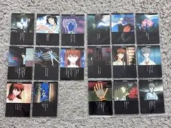 中古品　新世紀エヴァンゲリオンカードダスマスターズ17枚セット