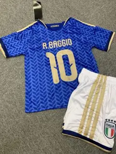 120cmイタリア代表　バシオ　子供サッカーユニフォームのサムネイル