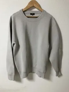 PLSTプラステ　ライトウェイトクルーネックセーター　03グレー