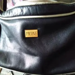 PICONE 黒 合成皮革 バッグ