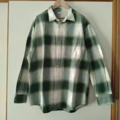 GU フランネルチェックシャツ　サイズXL