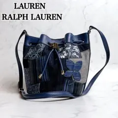 美品✨ローレンラルフローレン ショルダーバッグ 巾着 パッチワーク クロスボディ