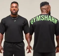 GYMSHARK Mサイズ 黒×蛍光ブルー - メルカリ