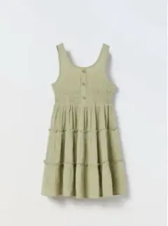 ZARA ザラ　ノースリーブ ワンピース　キャミワンピ　リネンブレンドワンピース
