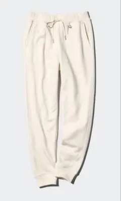 UNIQLO HEATTECH ボアスウェットパンツ Lサイズ オフホワイト
