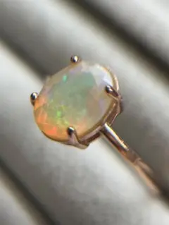 【新品未使用】プレシャスオパールのフリーサイズリング（指輪）シルバー925