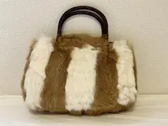 ラビットファー　バッグ　リアルファー