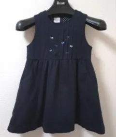 familiar ジャンバースカート　ネイビー 　100 サイズ