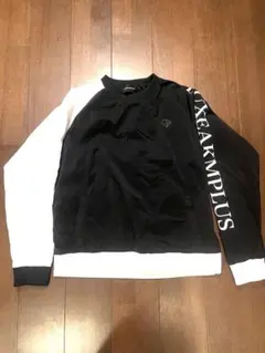 LUXEAKMPLUS トレーナー ブラック/ホワイト