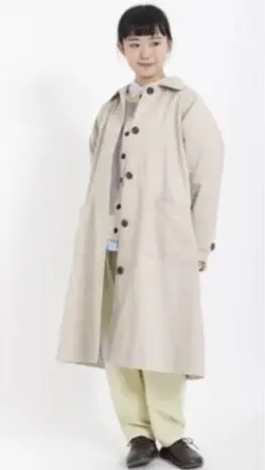 サマンサモスモス　ロングコート　ステンカラーコート　スプリングコート　ベージュ