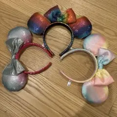 カラフルミッキーマウスカチューシャセット
