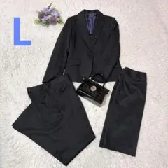 ESPRITMUR スーツ 3点セット ストライプ スーツ L ブラック 11号