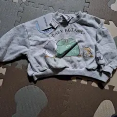 BABY KOZAME トレーナー80サイズグレーサメ鮫さめショートスエット新品