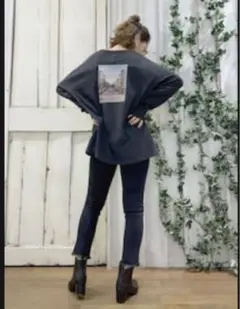 Ungrid ブラックフレイドヘムストスリ　サイズ24 黒　スキニー