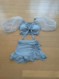 レディース セパレート水着 フリル パフスリーブ　GRLのサムネイル