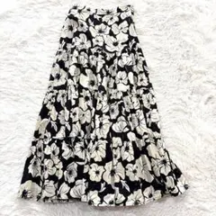 BIRTHDAY BASH 花柄コットンロングスカート M