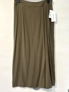 ⭐️値下げしました【タグ付き未使用】オリーブグリーン ラップスカート ベルト付き