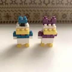 ナノブロック　ディズニーリゾート　ドナルド&デイジー