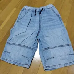 美品☆GU デニムハーフパンツ 130