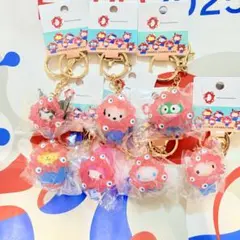 サンリオキーホルダー　ミャクミャク　クリアカラー　コンプリート　大阪関西万博